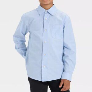 Cat & Jack | Size XL | Boys' Long Sleeve Button-Down Oxford Style Dress Shirt